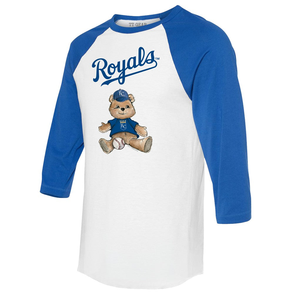 Kansas City Royals Tiny Turnip Women's Teddy Boy 3/4-Sleeve Raglan T-Shirt Near Me