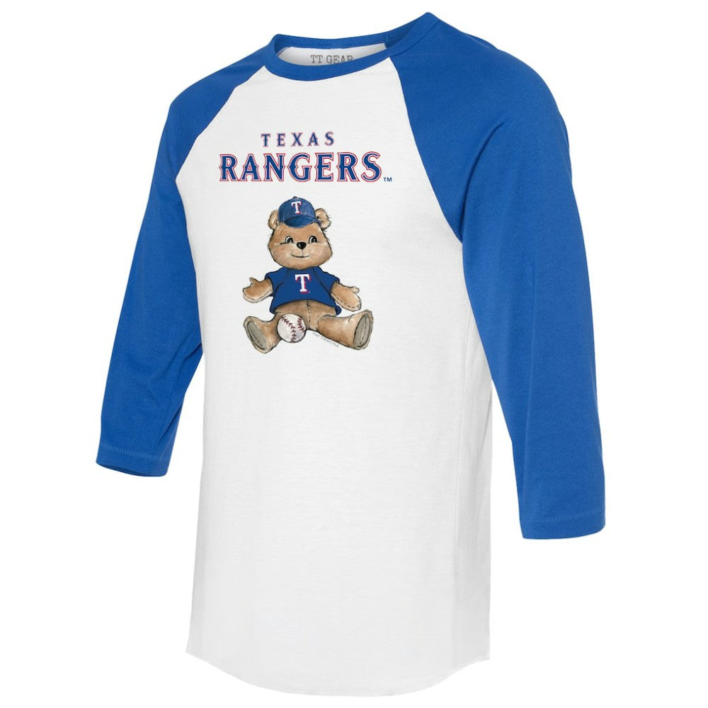 Texas Rangers Tiny Turnip Women's Teddy Boy 3/4-Sleeve Raglan T-Shirt On Sale