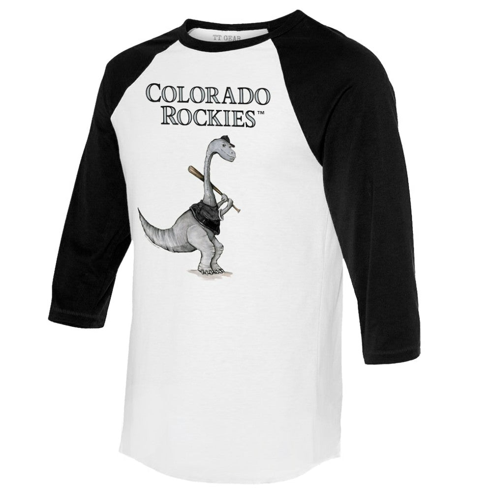 Colorado Rockies Tiny Turnip Women's Bronto 3/4-Sleeve Raglan T-Shirt Clearance