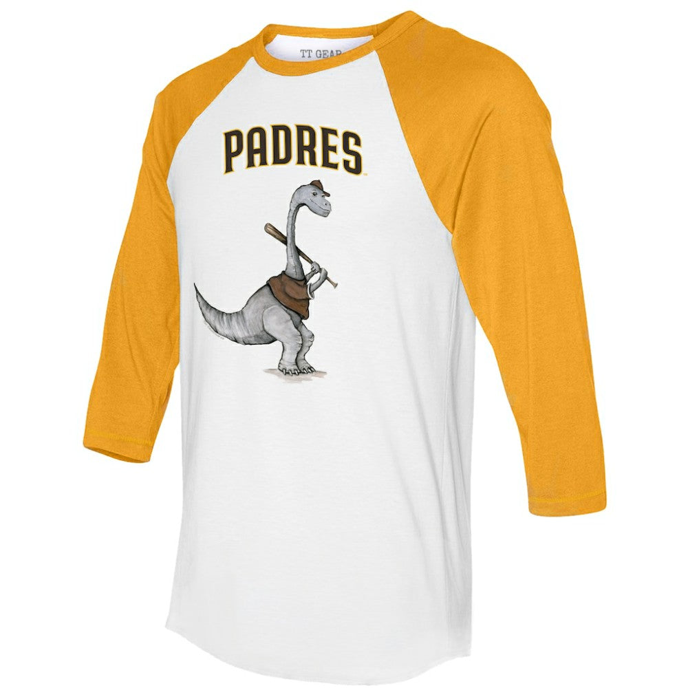 San Diego Padres Tiny Turnip Women's Bronto 3/4-Sleeve Raglan T-Shirt Clearance