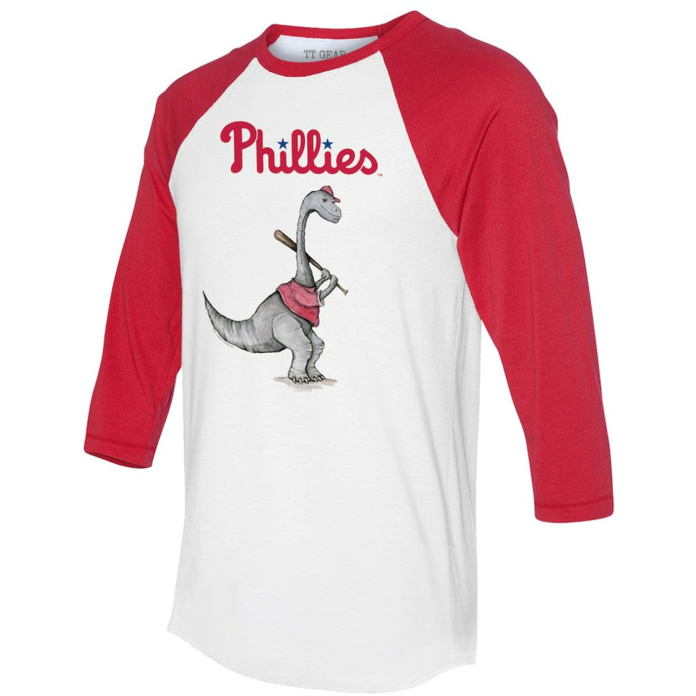Philadelphia Phillies Tiny Turnip Women's Bronto 3/4-Sleeve Raglan T-Shirt for sale
