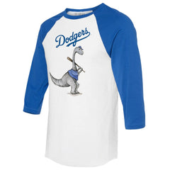 Los Angeles Dodgers Tiny Turnip Women's Bronto 3/4-Sleeve Raglan T-Shirt discount