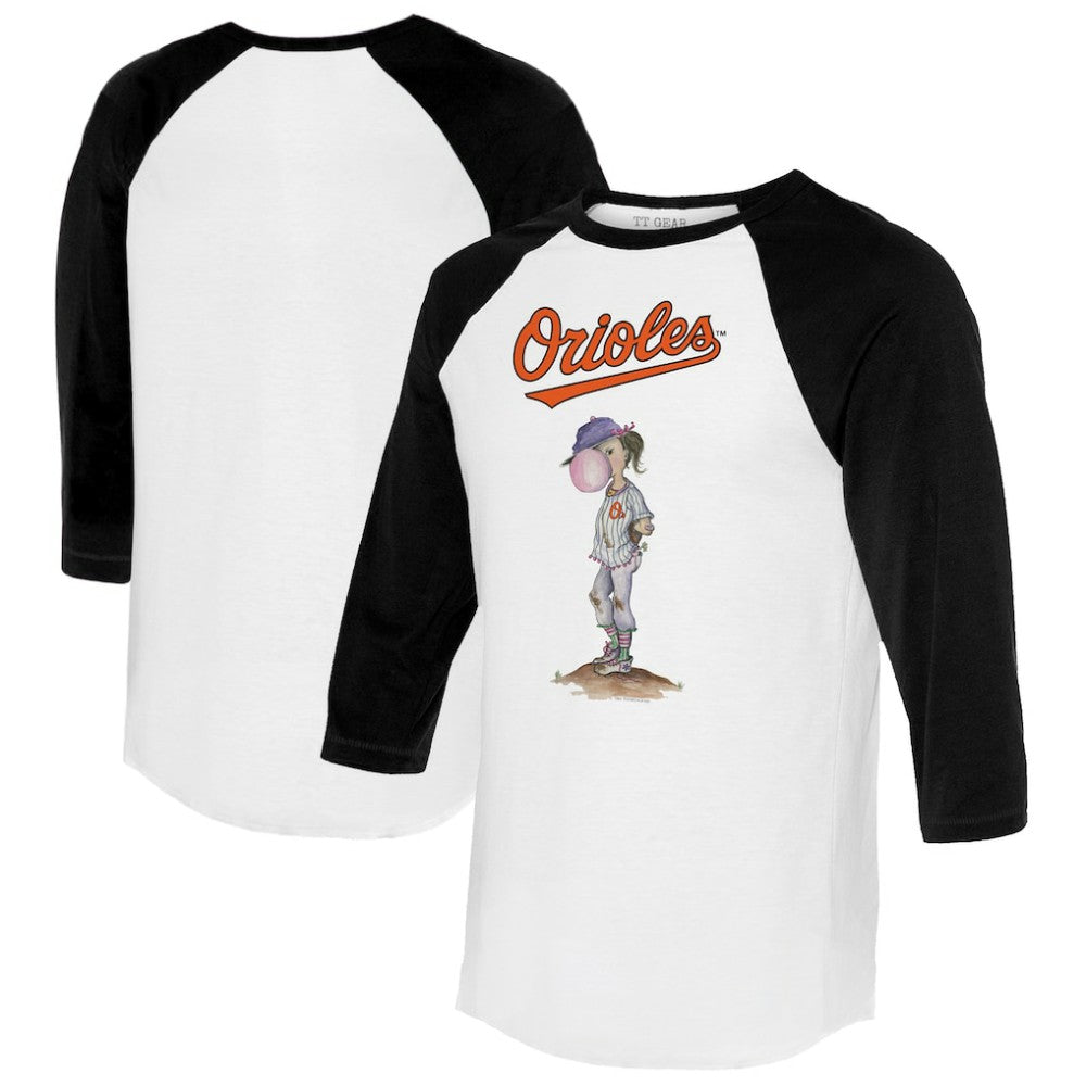 Baltimore Orioles Tiny Turnip Women's Bubbles 3/4-Sleeve Raglan T-Shirt Near Me