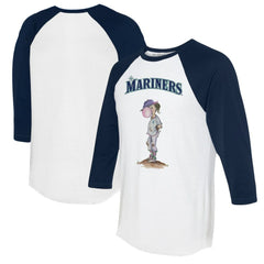 Seattle Mariners Tiny Turnip Women's Bubbles 3/4-Sleeve Raglan T-Shirt discount