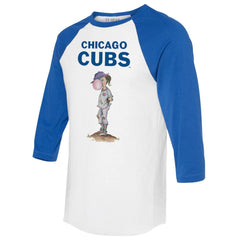 Chicago Cubs Tiny Turnip Women's Bubbles 3/4-Sleeve Raglan T-Shirt for sale