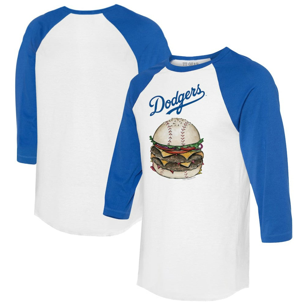 Los Angeles Dodgers Tiny Turnip Women's Burger 3/4-Sleeve Raglan T-Shirt Online