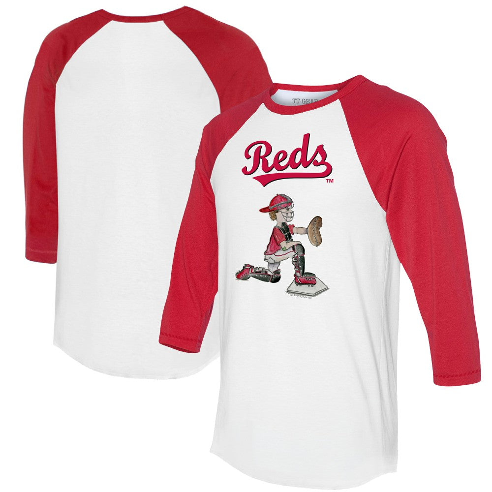 Cincinnati Reds Tiny Turnip Women's Caleb 3/4-Sleeve Raglan T-Shirt Lifestyle