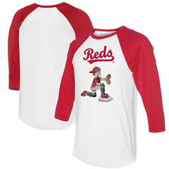 Cincinnati Reds Tiny Turnip Women's Caleb 3/4-Sleeve Raglan T-Shirt Lifestyle