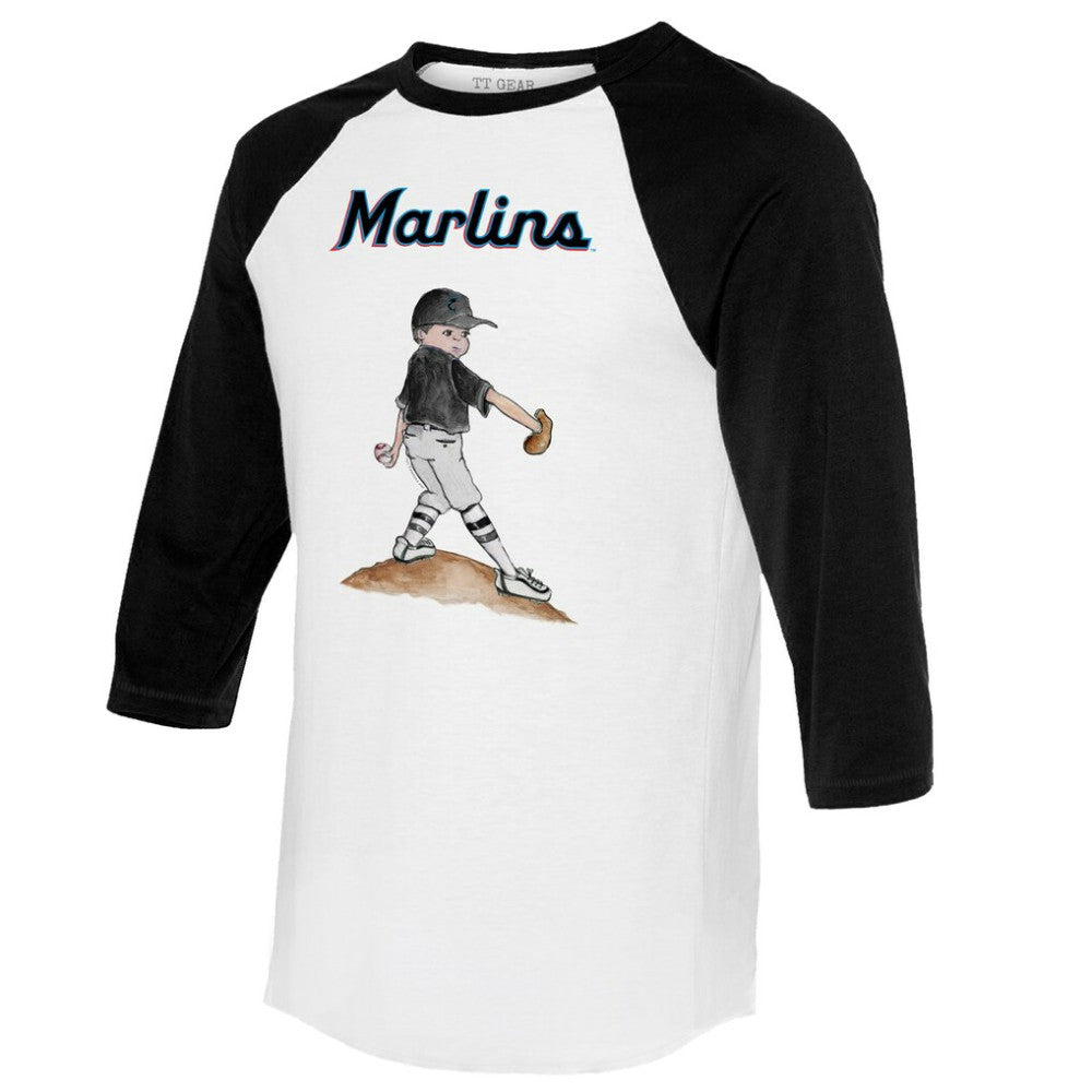 Miami Marlins Tiny Turnip Women's Clemente 3/4-Sleeve Raglan T-Shirt Near Me