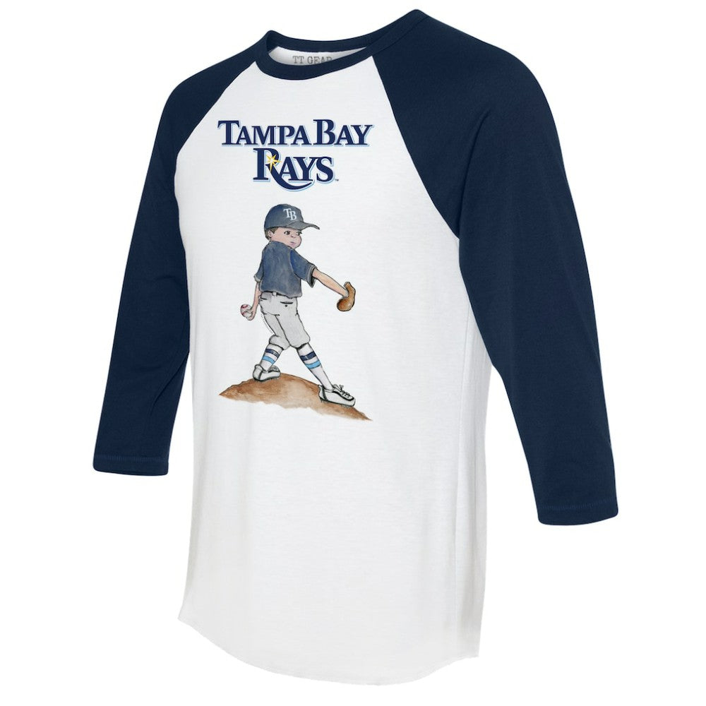 Tampa Bay Rays Tiny Turnip Women's Clemente 3/4-Sleeve Raglan T-Shirt Online