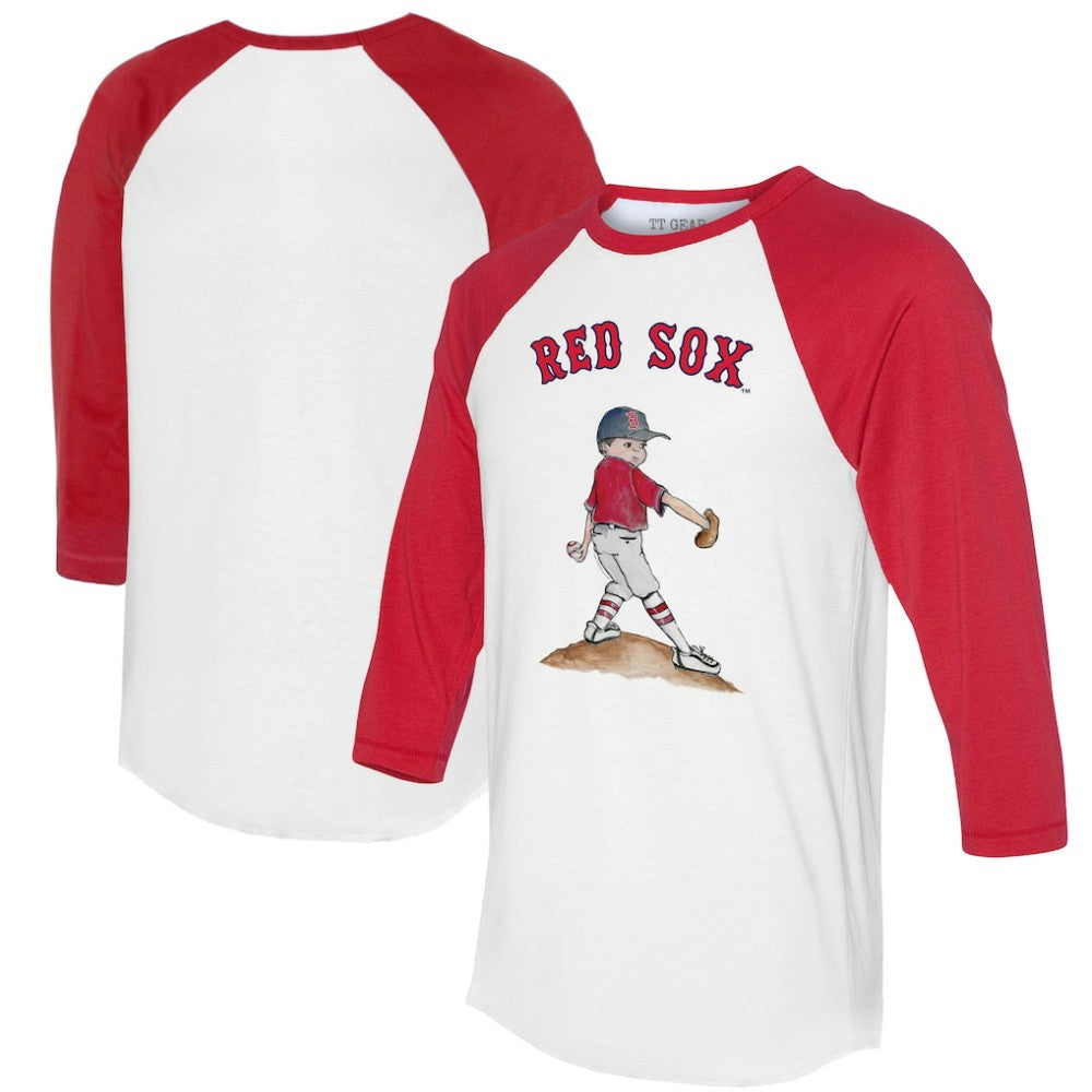 Boston Red Sox Tiny Turnip Women's Clemente 3/4-Sleeve Raglan T-Shirt Lifestyle