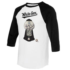 Chicago White Sox Tiny Turnip Women's Gumball Machine 3/4-Sleeve Raglan T-Shirt Sale