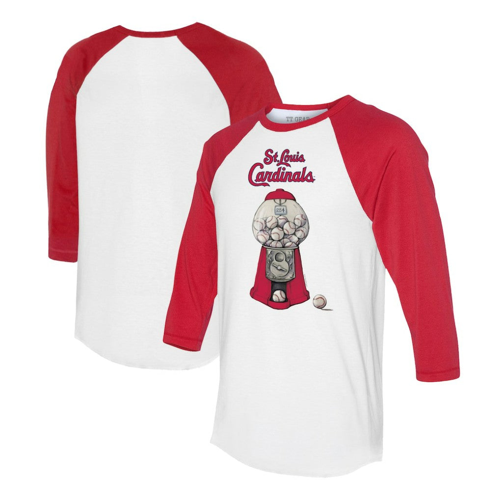 St. Louis Cardinals Tiny Turnip Women's Gumball Machine 3/4-Sleeve Raglan T-Shirt Online