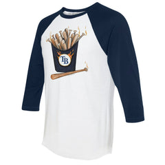Tampa Bay Rays Tiny Turnip Women's Hot Bats 3/4-Sleeve Raglan T-Shirt On Sale
