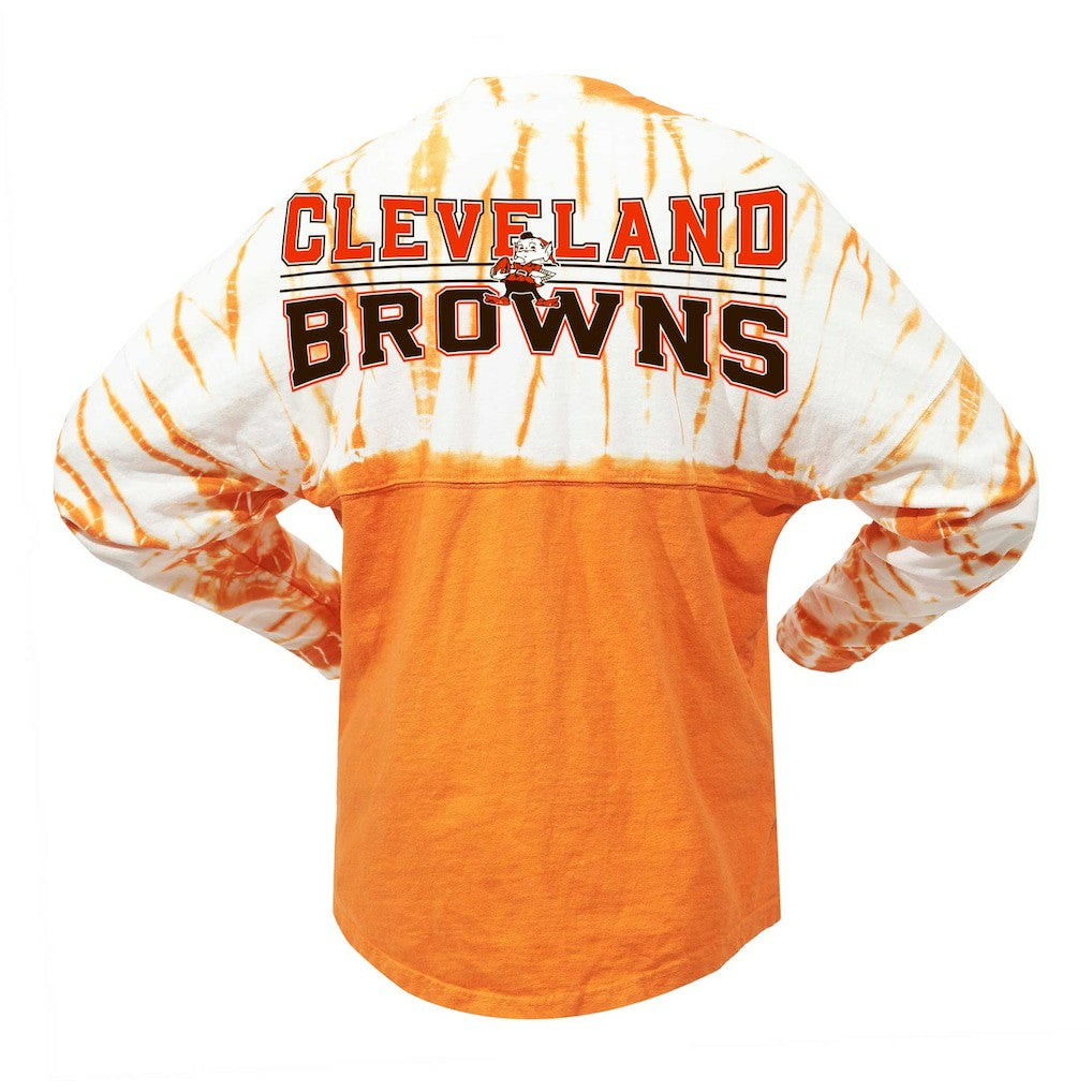 Cleveland Browns Women's Vintage Bamboo Spirit Jersey Long Sleeve T-Shirt Orange - Fanatics