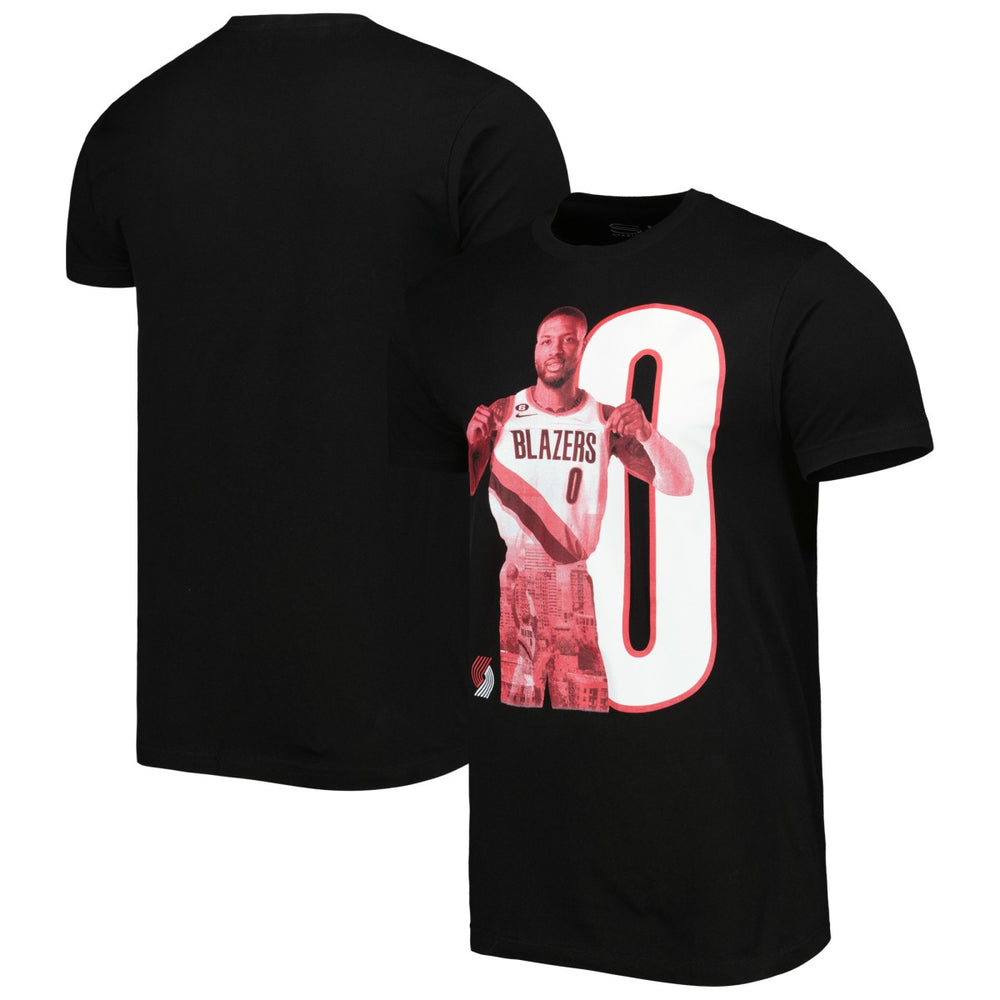NBA - Damian Lillard Portland Trail Blazers Stadium Essentials Player Metro T-Shirt - Black