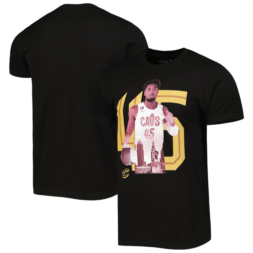 NBA - Donovan Mitchell Cleveland Cavaliers Stadium Essentials Player Metro T-Shirt - Black