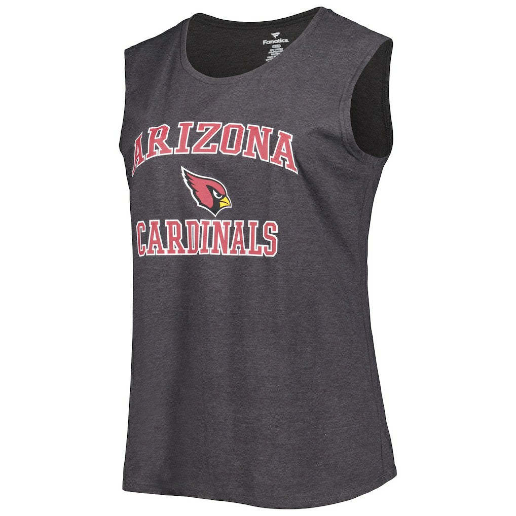 Arizona Cardinals Women's Plus Size Tank Top Heather Charcoal - Fanatics