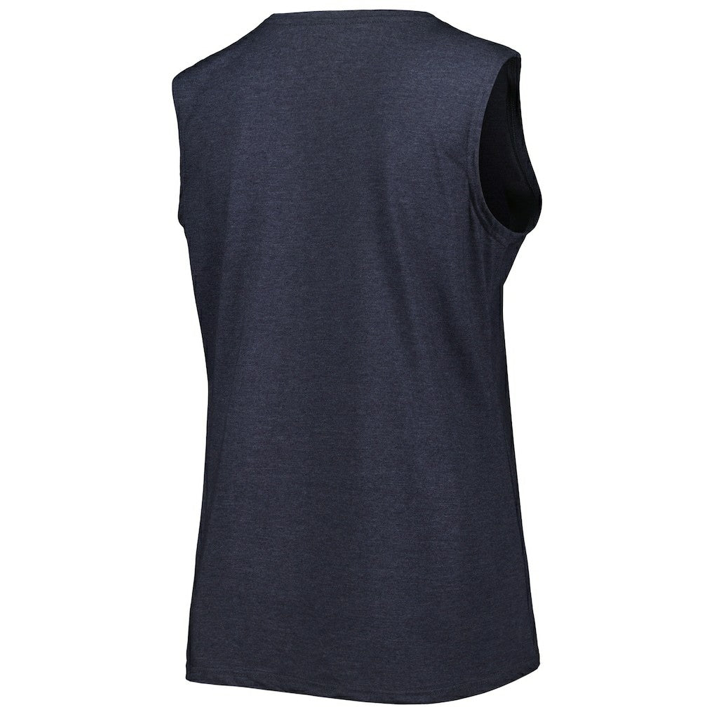 New England Patriots Women's Plus Size Tank Top Heather Navy - Fanatics
