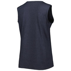 New England Patriots Women's Plus Size Tank Top Heather Navy - Fanatics