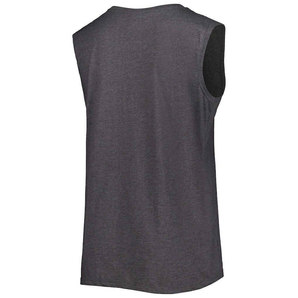 Las Vegas Raiders Women's Plus Size Tank Top Heather Charcoal - Fanatics