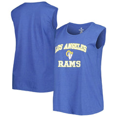 Los Angeles Rams Women's Plus Size Tank Top Royal - Fanatics