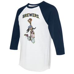 Milwaukee Brewers Tiny Turnip Women's Jada 3/4-Sleeve Raglan T-Shirt discount