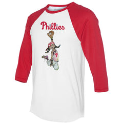 Philadelphia Phillies Tiny Turnip Women's Jada 3/4-Sleeve Raglan T-Shirt Clearance