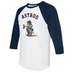 Houston Astros Tiny Turnip Women's Kate 3/4-Sleeve Raglan T-Shirt Lifestyle
