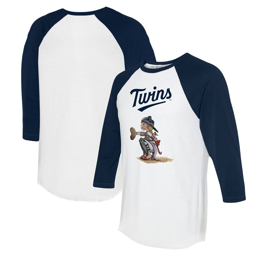 Minnesota Twins Tiny Turnip Women's Kate 3/4-Sleeve Raglan T-Shirt Sale