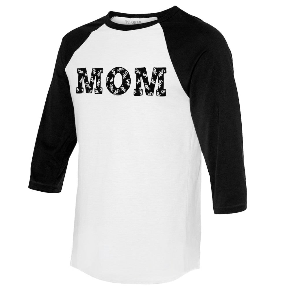 Chicago White Sox Tiny Turnip Women's Logo Mom 3/4-Sleeve Raglan T-Shirt Near Me