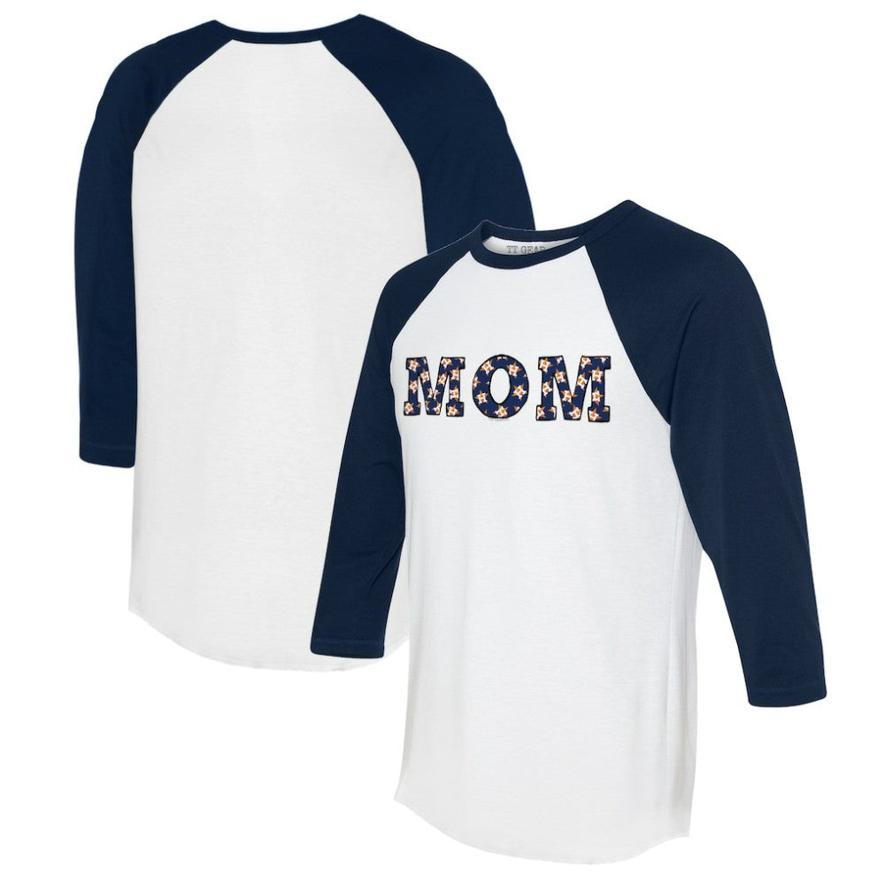 Houston Astros Tiny Turnip Women's Logo Mom 3/4-Sleeve Raglan T-Shirt Near Me