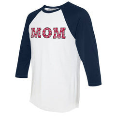 Washington Nationals Tiny Turnip Women's Logo Mom 3/4-Sleeve Raglan T-Shirt discount