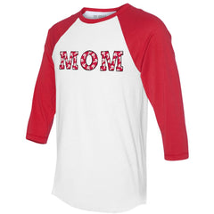 Philadelphia Phillies Tiny Turnip Women's Logo Mom 3/4-Sleeve Raglan T-Shirt On Sale