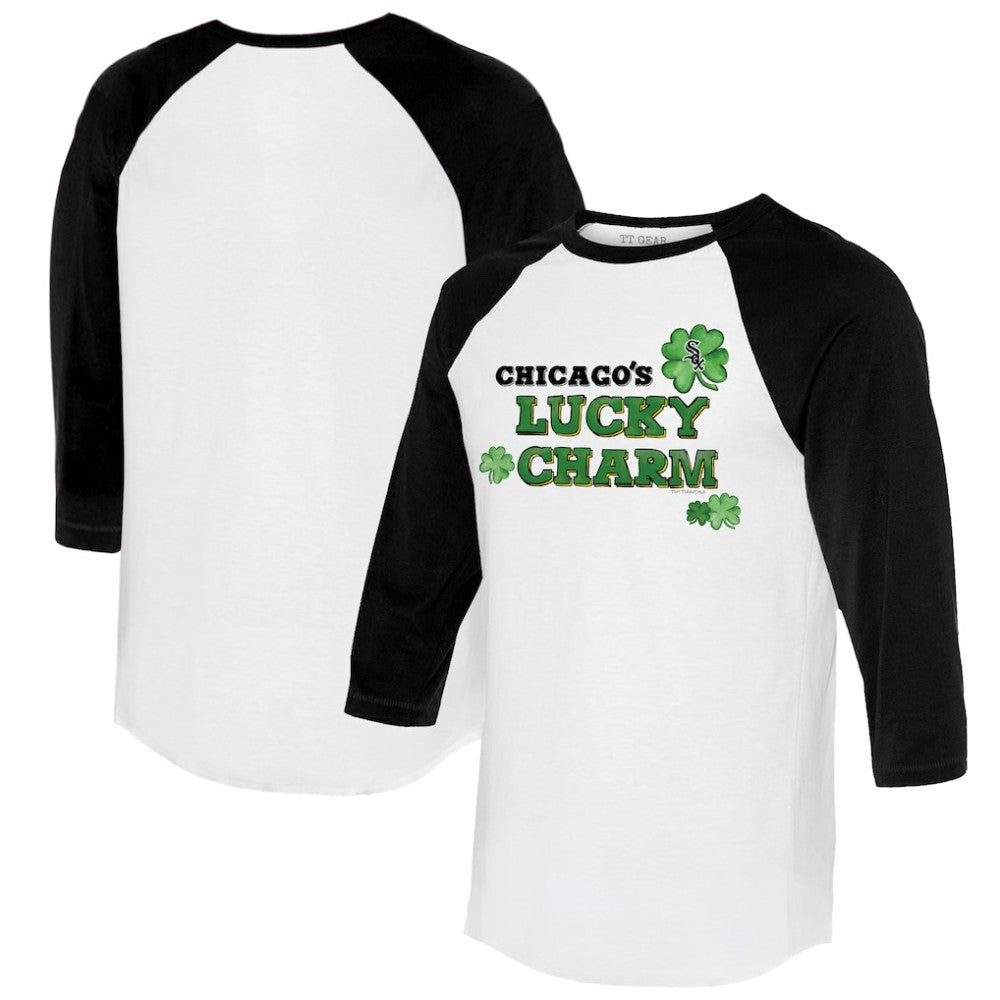 Chicago White Sox Tiny Turnip Women's Lucky Charm 3/4-Sleeve Raglan T-Shirt Online