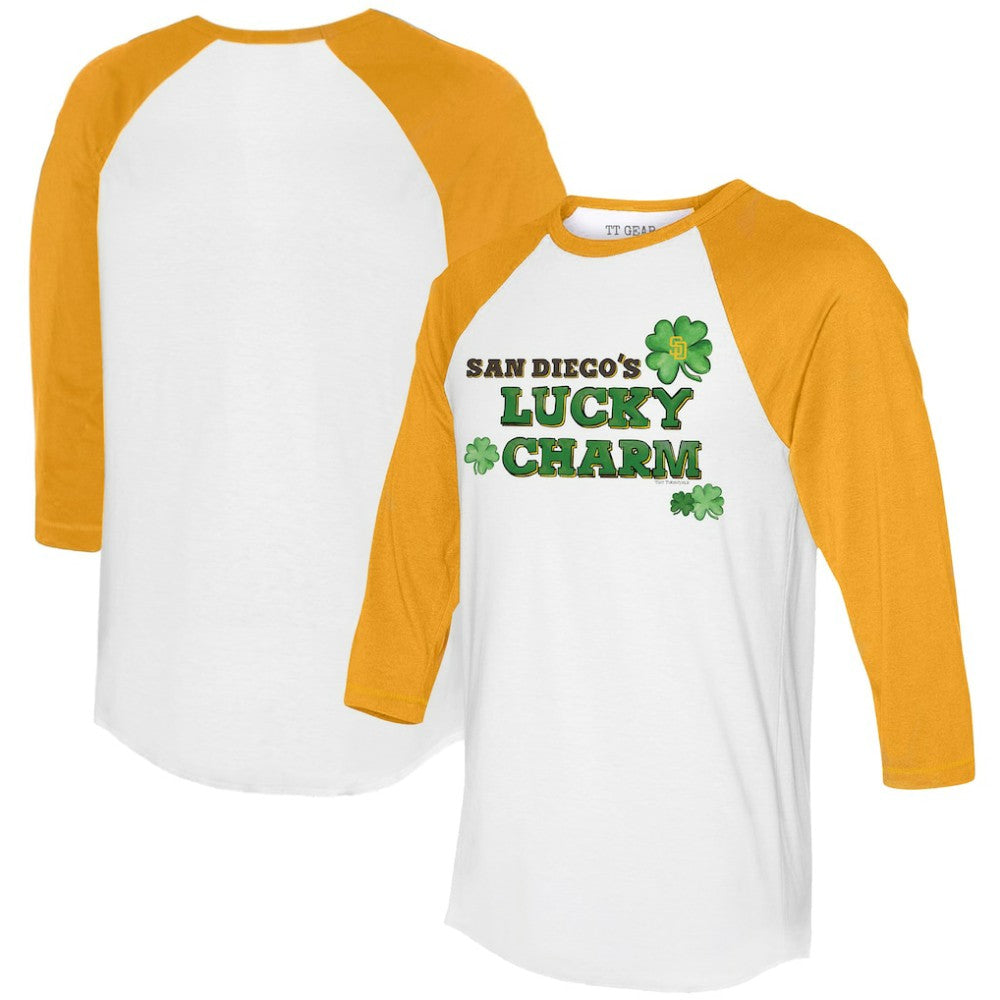San Diego Padres Tiny Turnip Women's Lucky Charm 3/4-Sleeve Raglan T-Shirt discount