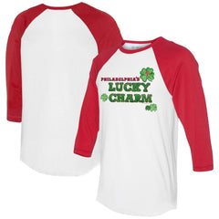 Philadelphia Phillies Tiny Turnip Women's Lucky Charm 3/4-Sleeve Raglan T-Shirt for sale