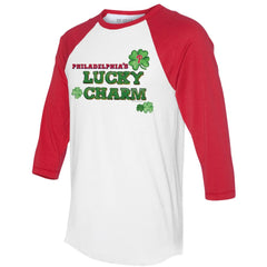 Philadelphia Phillies Tiny Turnip Women's Lucky Charm 3/4-Sleeve Raglan T-Shirt for sale