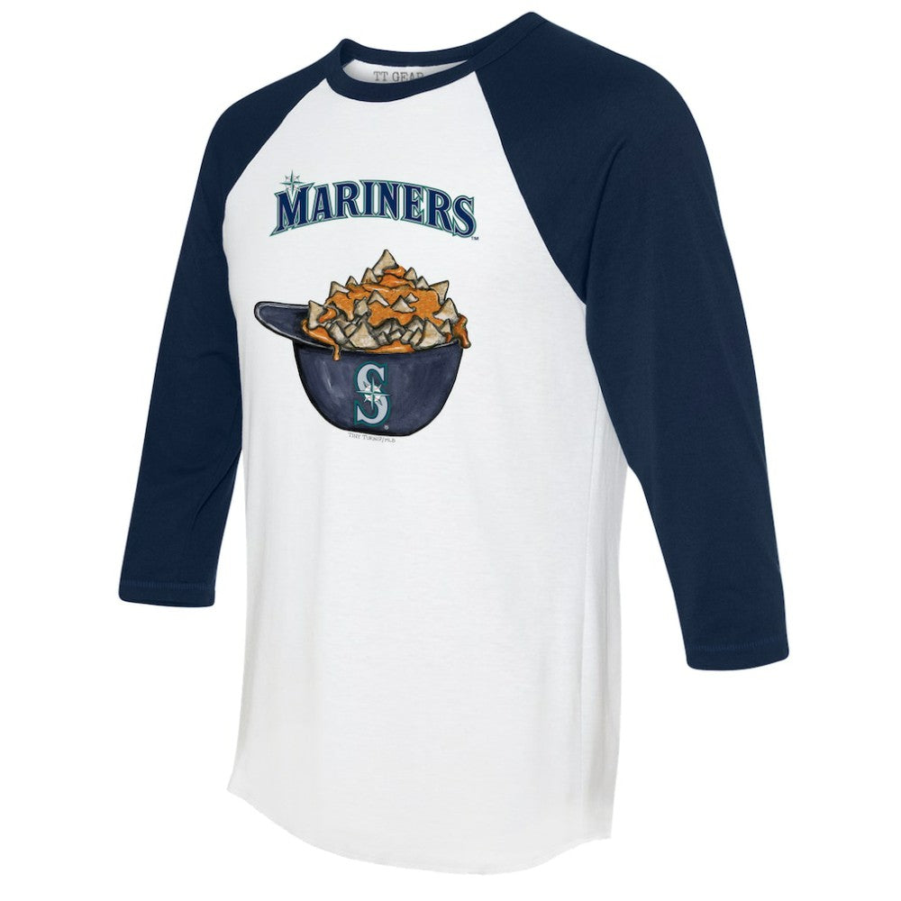 Seattle Mariners Tiny Turnip Women's Nacho Helmet 3/4-Sleeve Raglan T-Shirt Near Me