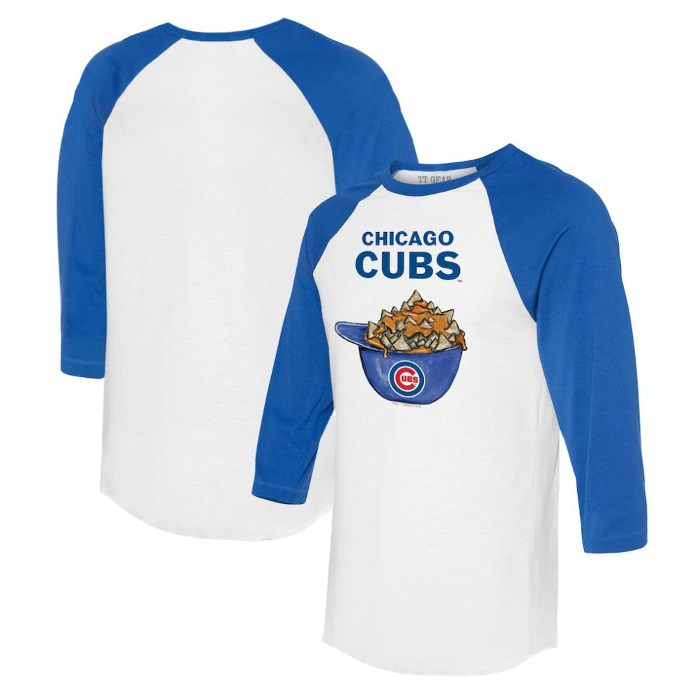 Chicago Cubs Tiny Turnip Women's Nacho Helmet 3/4-Sleeve Raglan T-Shirt Online