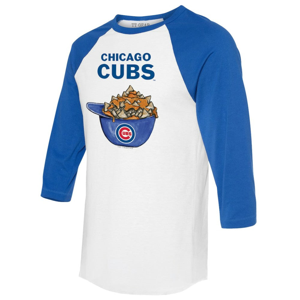 Chicago Cubs Tiny Turnip Women's Nacho Helmet 3/4-Sleeve Raglan T-Shirt Online