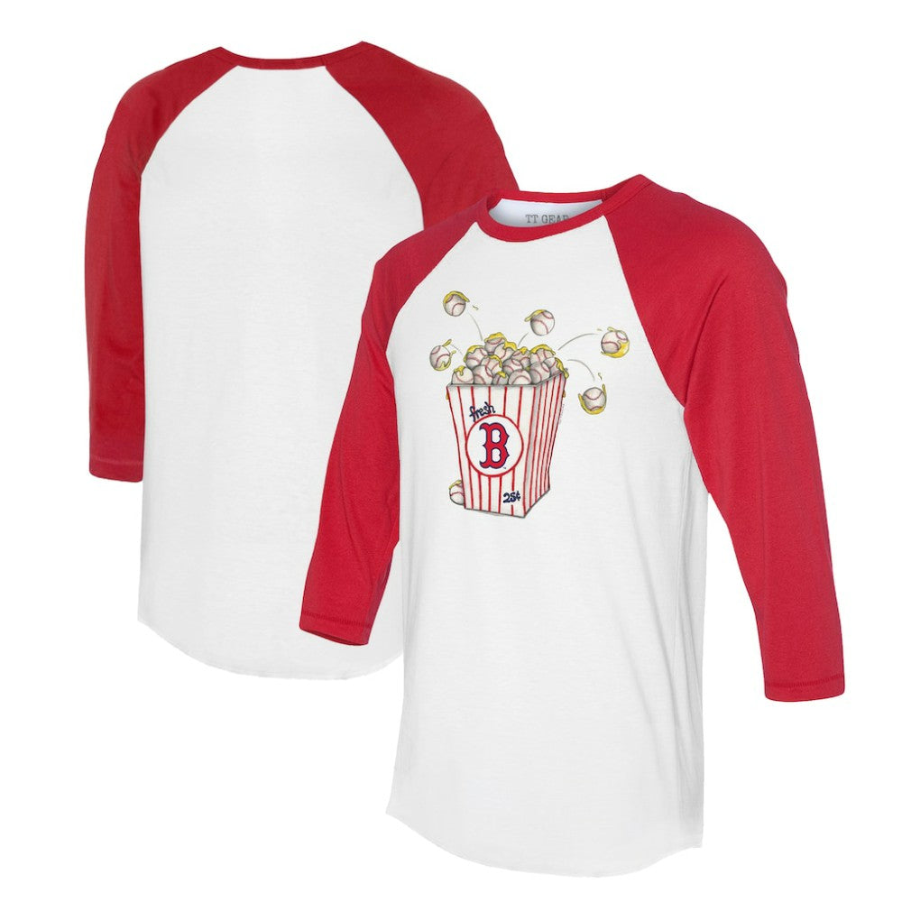 Boston Red Sox Tiny Turnip Women's Popcorn 3/4-Sleeve Raglan T-Shirt Sale