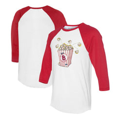 St. Louis Cardinals Tiny Turnip Women's Popcorn 3/4-Sleeve Raglan T-Shirt Online