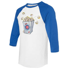 Chicago Cubs Tiny Turnip Women's Popcorn 3/4-Sleeve Raglan T-Shirt for sale