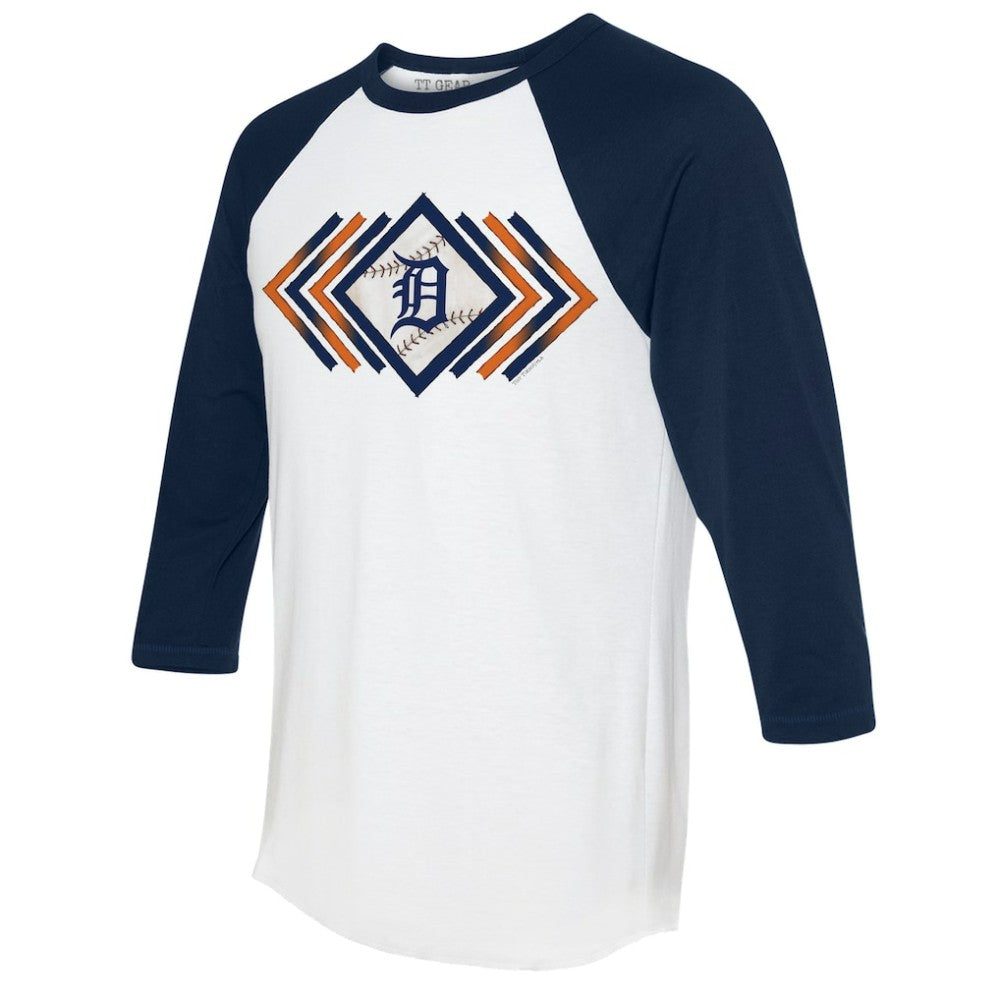 Detroit Tigers Tiny Turnip Women's Prism Arrows 3/4-Sleeve Raglan T-Shirt for sale