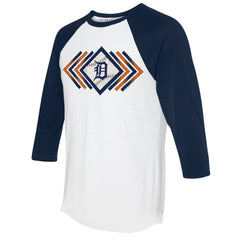 Detroit Tigers Tiny Turnip Women's Prism Arrows 3/4-Sleeve Raglan T-Shirt for sale