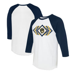 Milwaukee Brewers Tiny Turnip Women's Prism Arrows 3/4-Sleeve Raglan T-Shirt discount