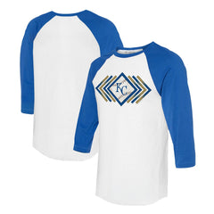 Kansas City Royals Tiny Turnip Women's Prism Arrows 3/4-Sleeve Raglan T-Shirt Sale
