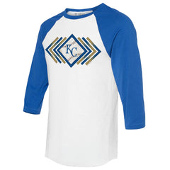Kansas City Royals Tiny Turnip Women's Prism Arrows 3/4-Sleeve Raglan T-Shirt Sale
