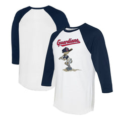 Cleveland Guardians Tiny Turnip Women's Slugger 3/4-Sleeve Raglan T-Shirt Clearance